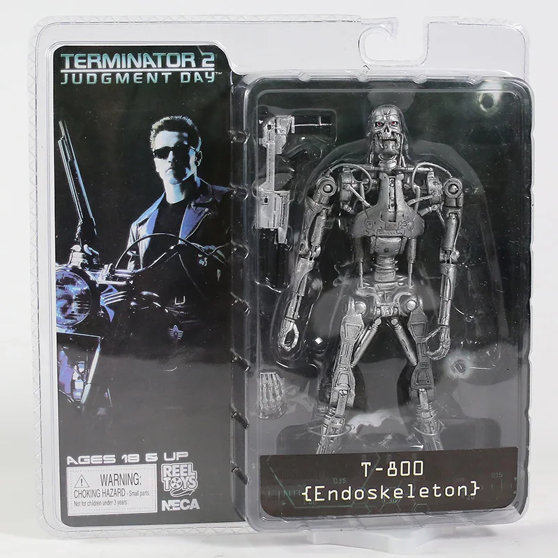 NECA The Terminator T-800 T-1000 Endoskeleton Action Figure Model
