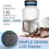 Digital LCD Counting Coin Money Saving Box Jar Large Capacity for USD EURO Money Electronic Counting Piggy Bank 1