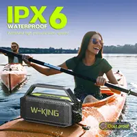 W-KING (100W Peak) 60W Portable Loud Bluetooth Speakers with Subwoofer, Outdoor Speaker Bluetooth Wireless Waterproof Speaker - Image 4
