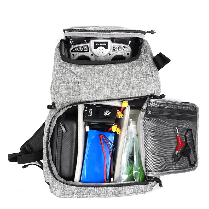 Sac à dos de course étanche pour drone RC FPV Racing porté par un coureur, ajustement ergonomique