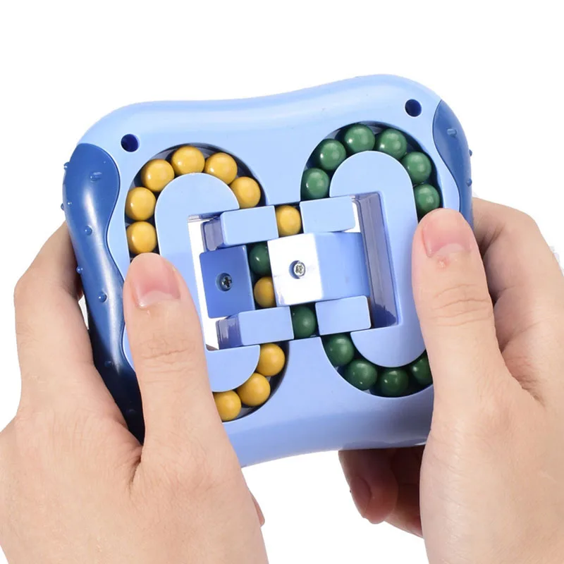 

Square Rotating Magic Bean Anti Stress Fidget Spin Game Learning Intelligence Educational Fingertip Puzzle Toy Children Gift