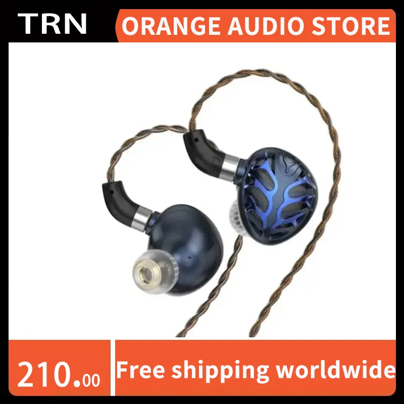 

TRN Azure Dragon In-ear Earphones Second-generation 14.6mm flagship Planar Diaphragm Interchangeable Tuning Nozzles