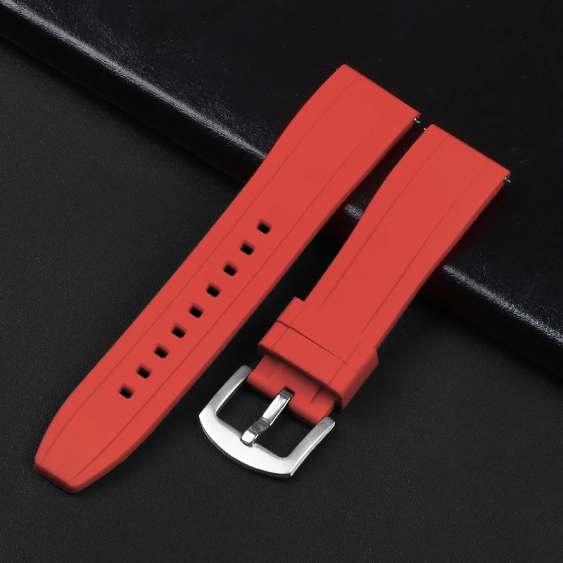 Enhanced Silicone Sport Watch Band - Waterproof Rubber Strap, Universal 20mm & 22mm Wristband Bracelet