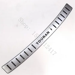 Stainless Steel Rear Bumper Protector Sill and Boot Guard Trim - Car Accessory (Silver)