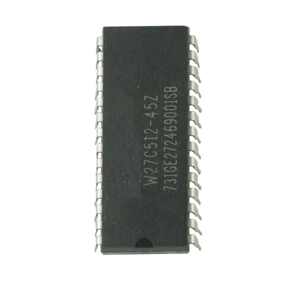 IC Ĩ, W27C512 W27C512-45Z 28DIP IC EEPROM, 512KBIT  ���� ȸ��, 10 ��/��Ʈ, ����ǰ