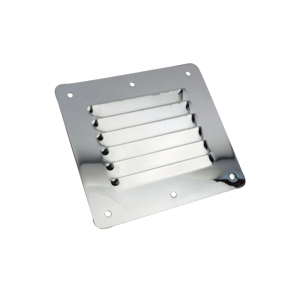 1PCS Square Vent Louvers Boat Marine 316 Stainless Steel Louvered Air Vent Cover