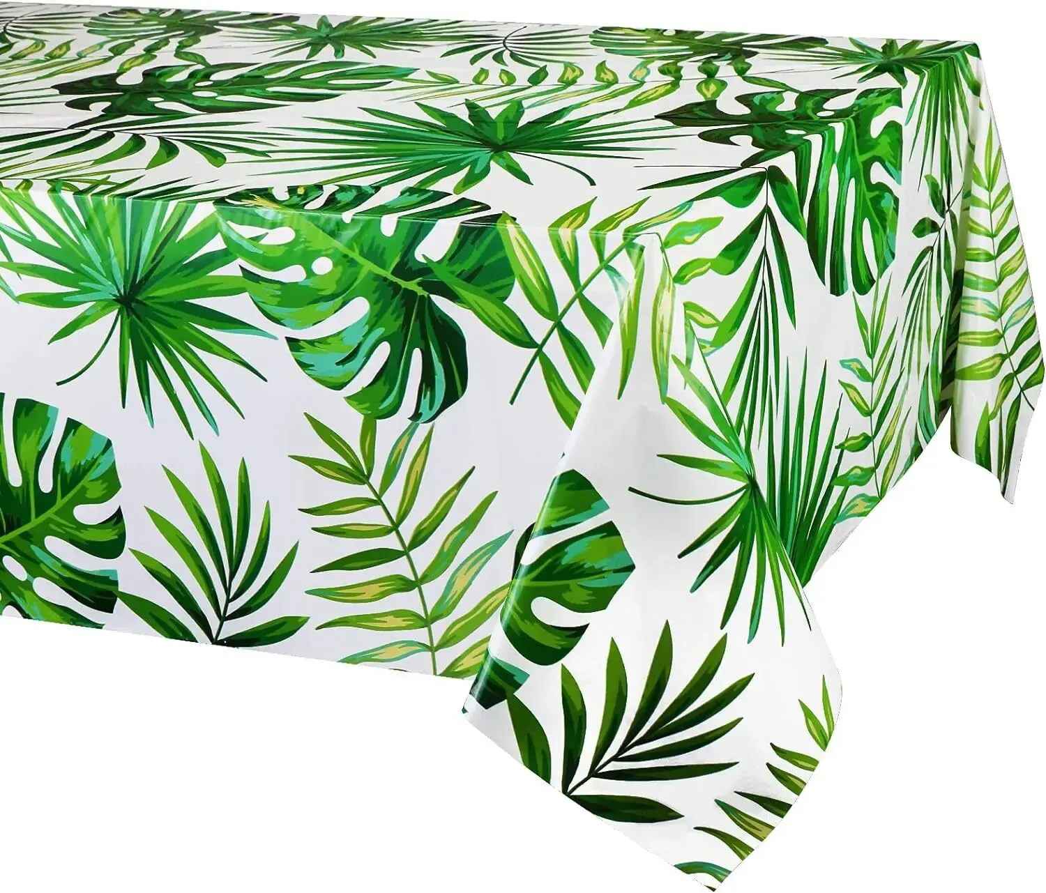 Jungle Palm Leaf Birthday Party Table Cloth Plastic Waterproof and Oil Resistant Table Cloth table cloth rectangular tablecloth disposable tablecloth tarot tablecloth