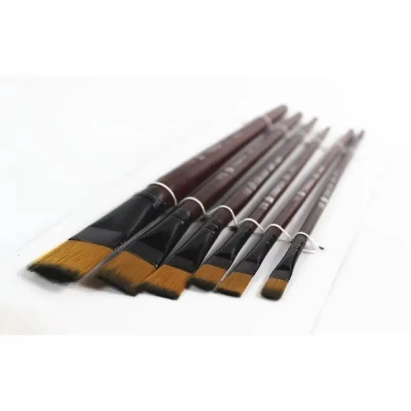 6Pcs/Set Nail Art Brush Gradient Blending Brush Comb Lace Brush Flower Painting Phototherapy Brush Tool Art Supplies