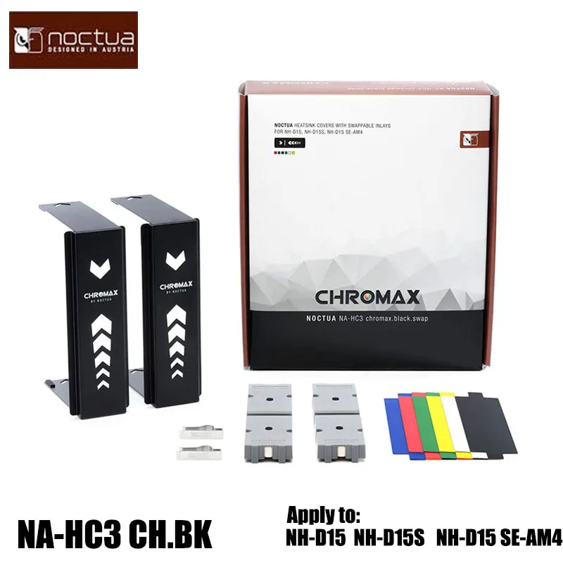 Nocura Na-Hc3 Chromax.Black.Swap Coperture Dissipatore Di Calore Per Nh-D15 Nh-D15S Nh-D15 Se-Am4 Cpu Cooler Dissipatore Di Calore Serie Di Coperture 