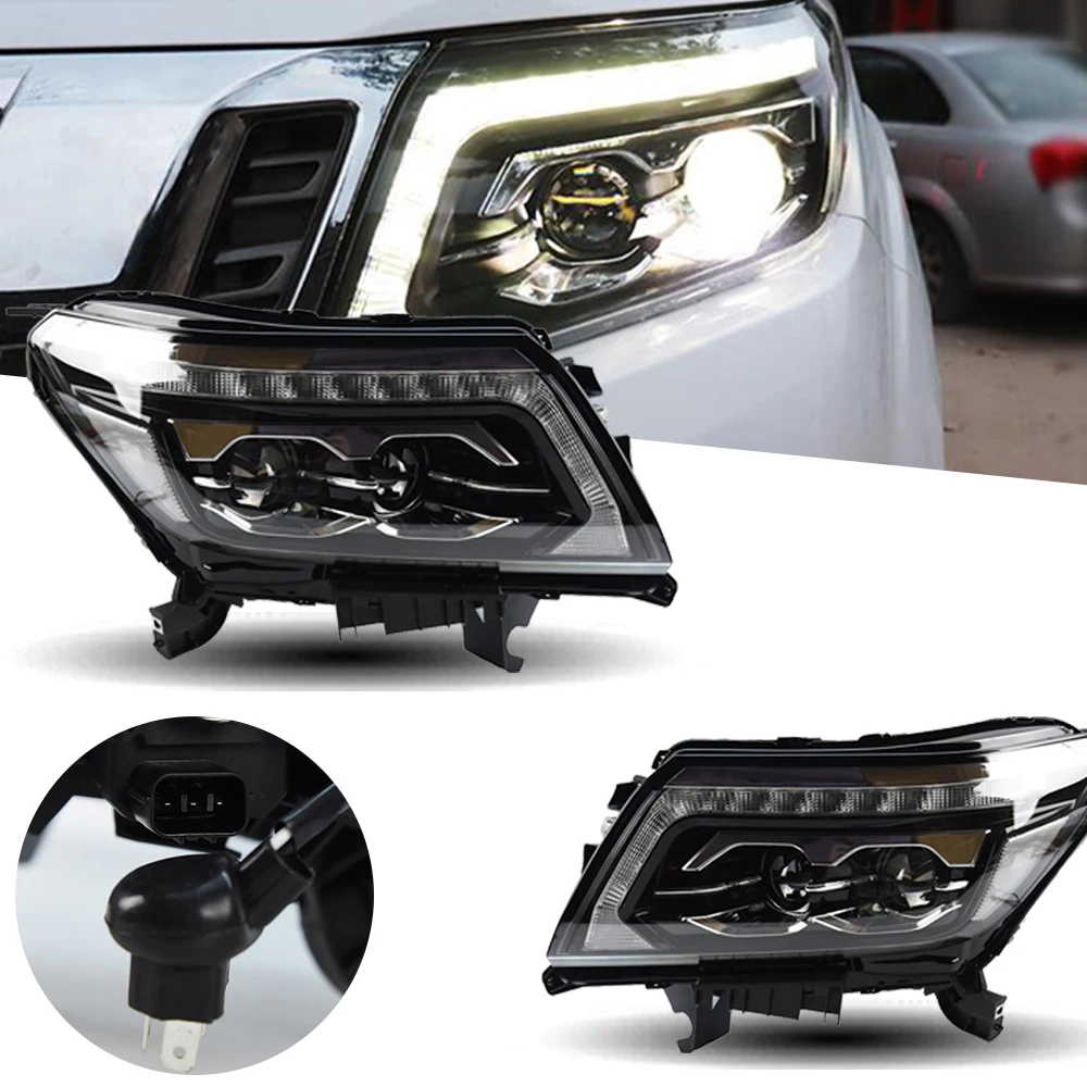 HeadlightForNavaraLEDHeadlights20152020NP300HeadLampCar