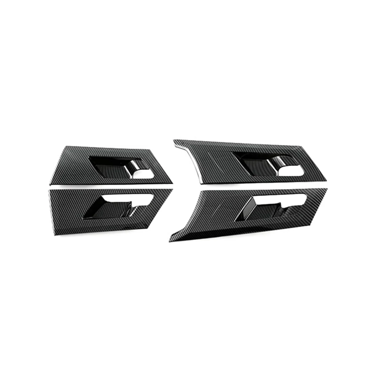 

Car Carbon Fiber Interior Inner Door Bowl Frame Cover Handle Protection Trim Sticker for Mitsubishi Outlander 2022 2023