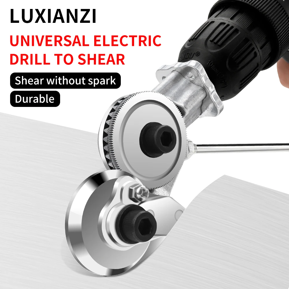 Luxianzi-電気ドリル用プレートカッター,鋼合金ツール,金属切断
