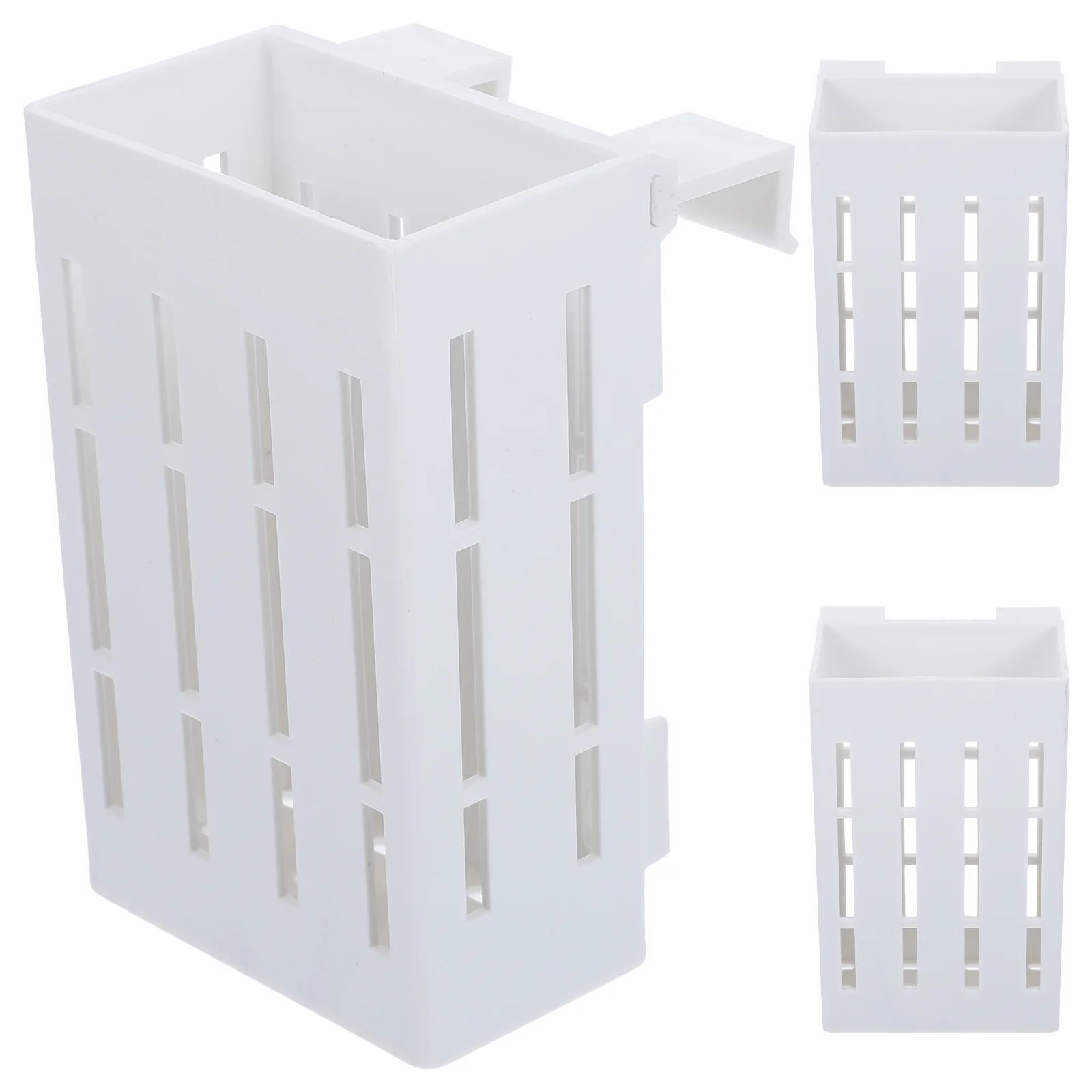 

3 Pcs Hanging Aquarium Plant Stand Perlite for Plants Pot Aquatic Planter White