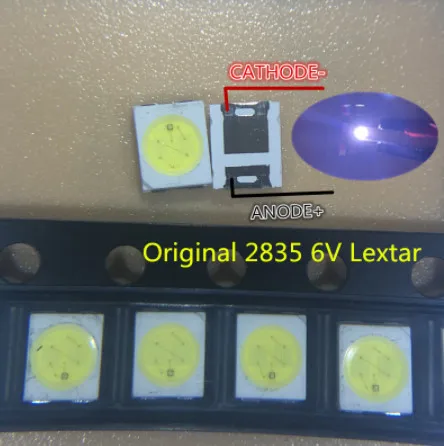 1G LED TV 백라이트 2835 3030 3535 3V 6V 1W 3W 전자 키트 LCD TV 수리용 쿨 콜드 화이트 50개 100개