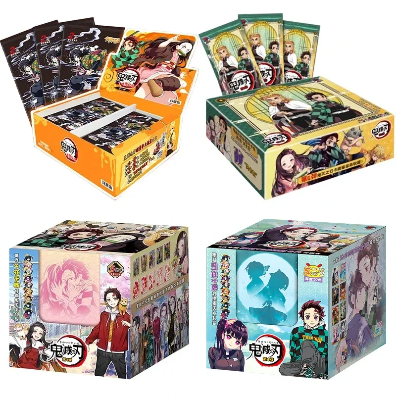 Demon Slayer Anime Character Collection Card Tcg Booster Pack Box Kamado Nezuko Rare Gioco Da Tavolo Giocattolo Bambini Compleanno Regalo Di Natale