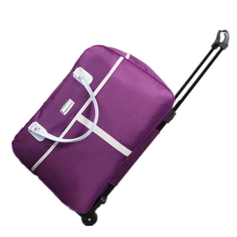 Large capacity trolley bag, portable short distance travel boarding, lightweight folding male student travel bag