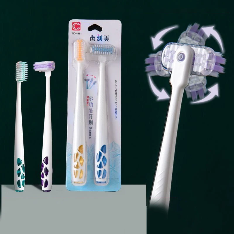 

2Pcs Toothbrush Soft Interdental Soft Bristled Tongue Coating Brush For Adults Soft Bristled Tongue Coating Interdent