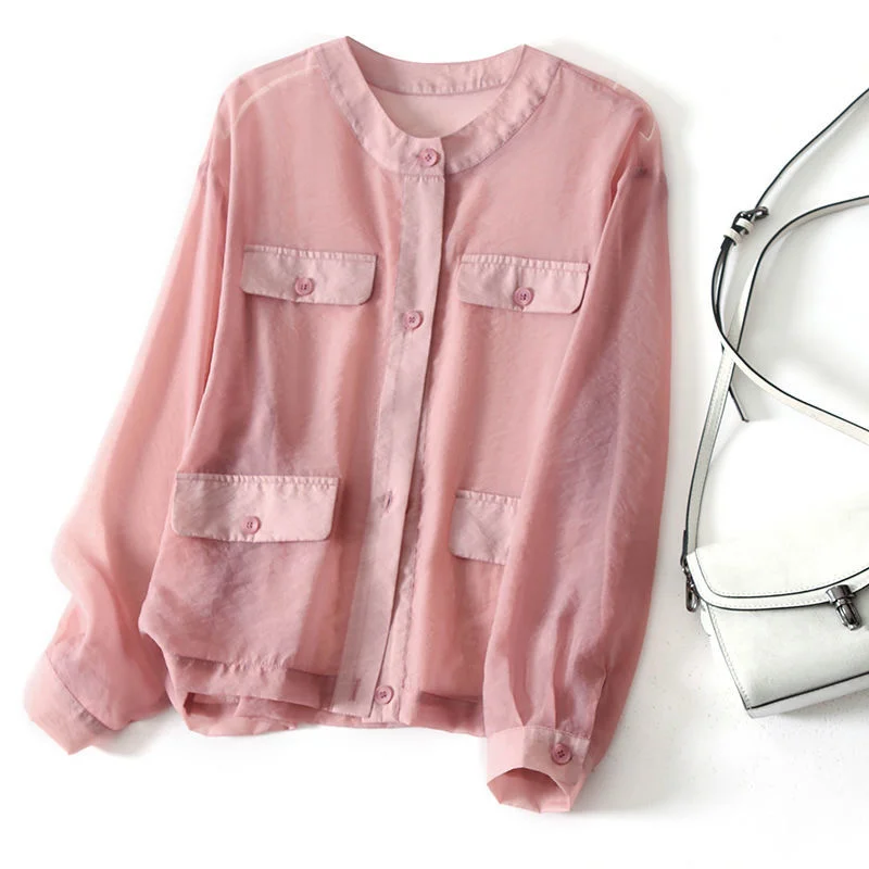 

Cloud like tactile new fabric, work clothes, transparent sunscreen clothing, women's summer comfortable, casual, lightweight,