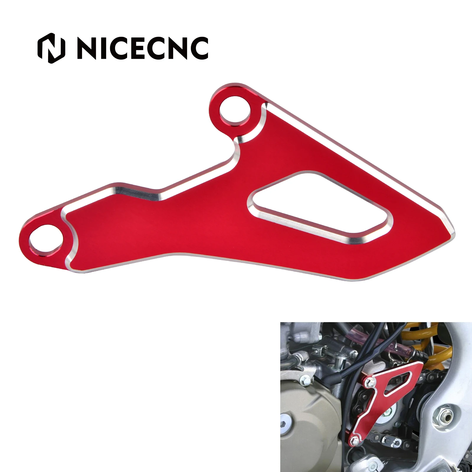 

NiceCNC Front Sprocket Cover Guard Protector Motocross For Honda CR250R 2002-2007 CRF250R 2004-2009 CRF250X 04-17 CR CRF 250R