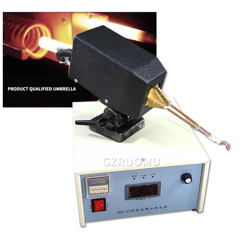 5KW 220V 500KHZ-1100KHZ HDG-5 Super High Frequency Induction Heating For Brazing Small Parts Metal Heat Treatment Equipment