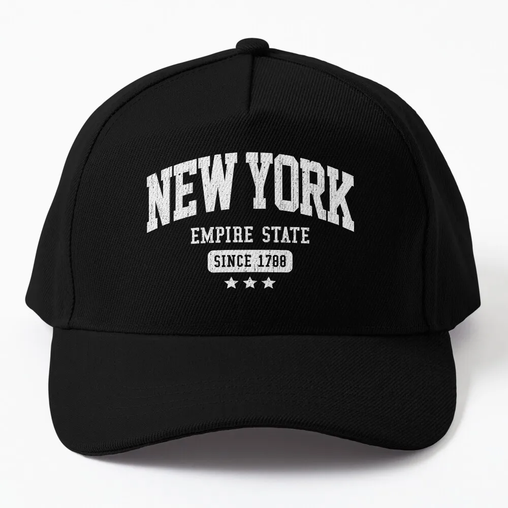 

New York Empire State Since 1788 Vintage Weathered Baseball Cap Golf Cap boonie hats Big Size Hat Men Cap Luxury Brand Women'S