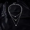 ChimZunderes-Collier pendentif multicouche pour femme, tour de cou JOChoker, bijoux brillants, cadeau de fête, mode féminine