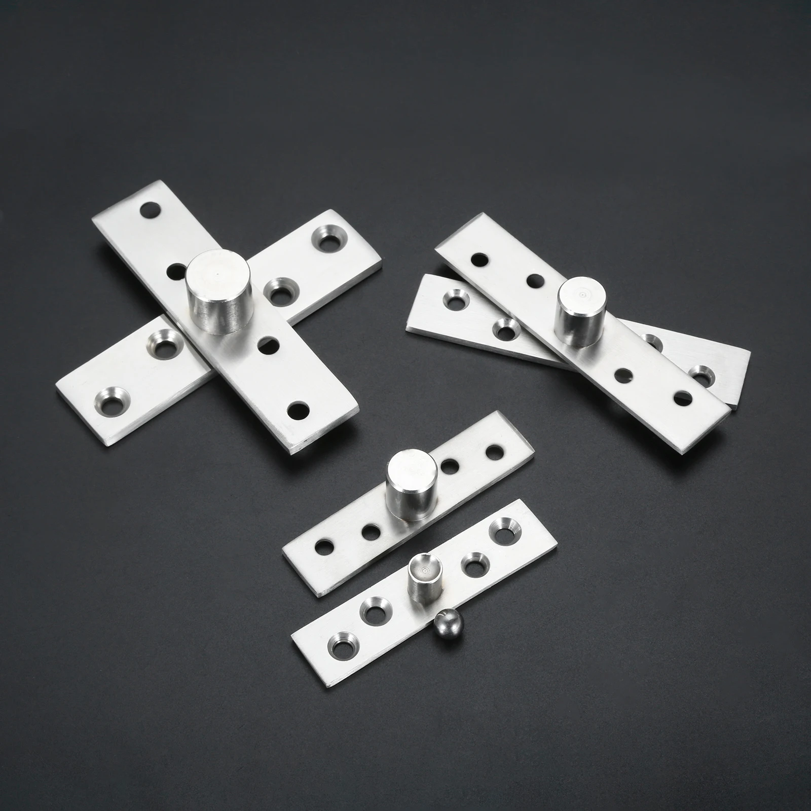 Door Pivot Rotating Hinge Stainless Steel Up Down Shaft 360 Degree Rotation Hidden Door Heavy Duty Grind Core 73/95/98mm Solid