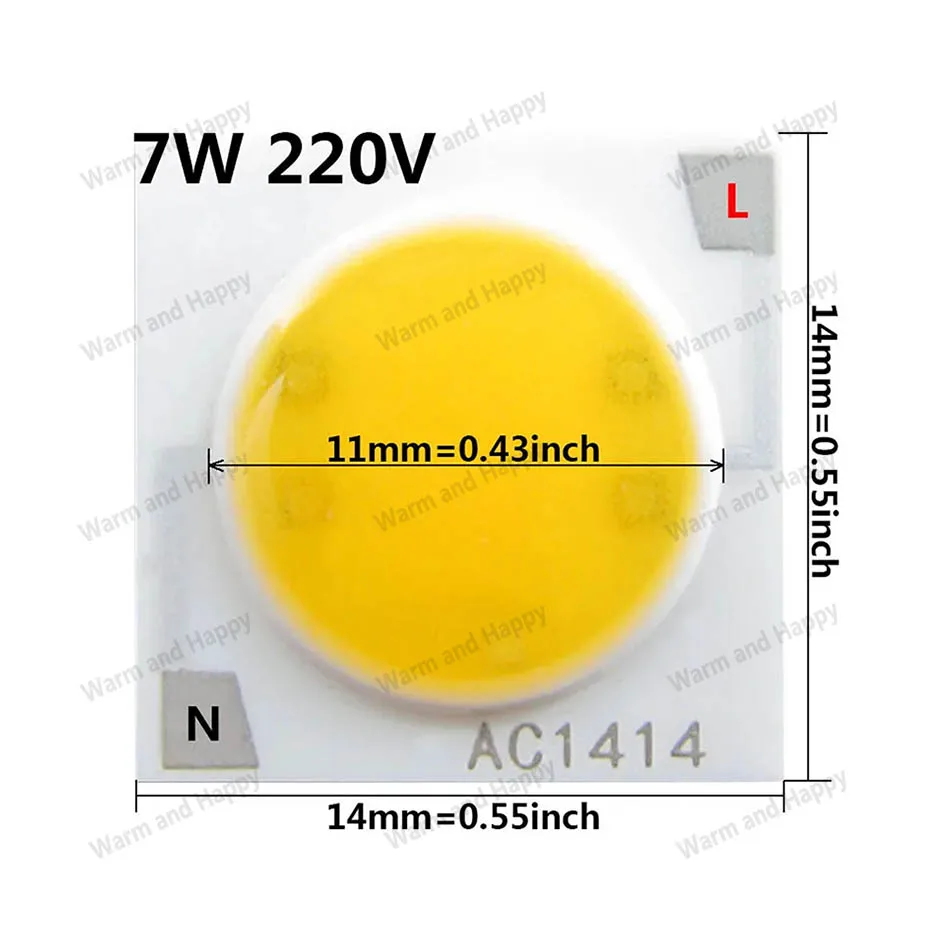 Description Picture 5 of itemCeramics Base LED COB Chip Bulb 3W 5W 7W 9W 12W 15W 20W 30W 50W AC220V Smart IC Diode For FloodLight Spotlight Downlight DIY LED