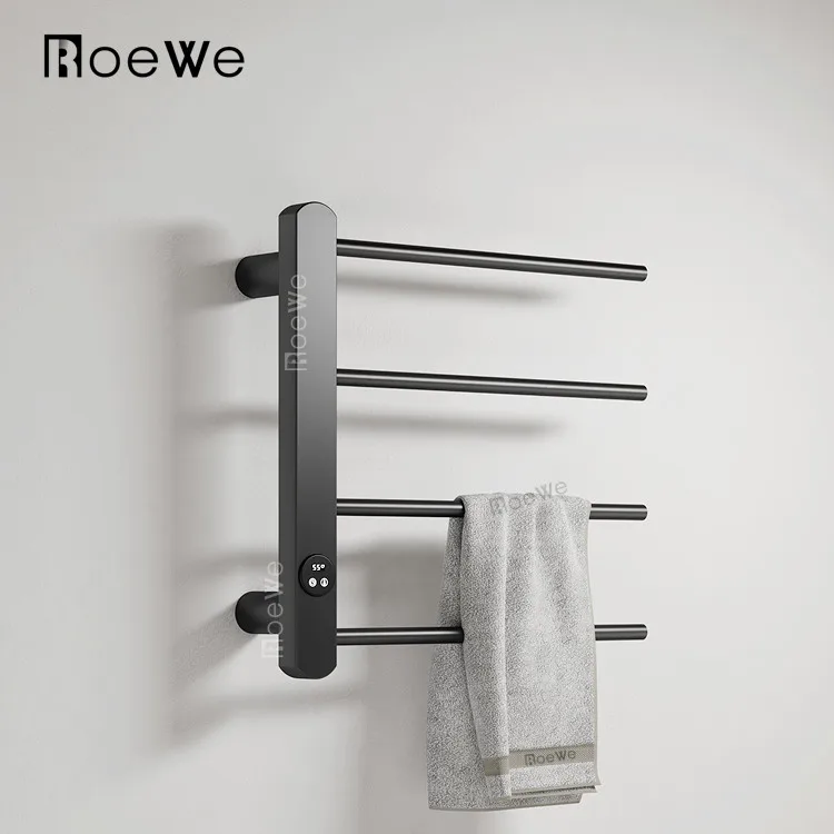 Description Picture 3 of itemCE Approved Electric Towel Rail Wall-mounted Towel Warmer Rack 4 Bars Bathroom High End Heated Towel Rack