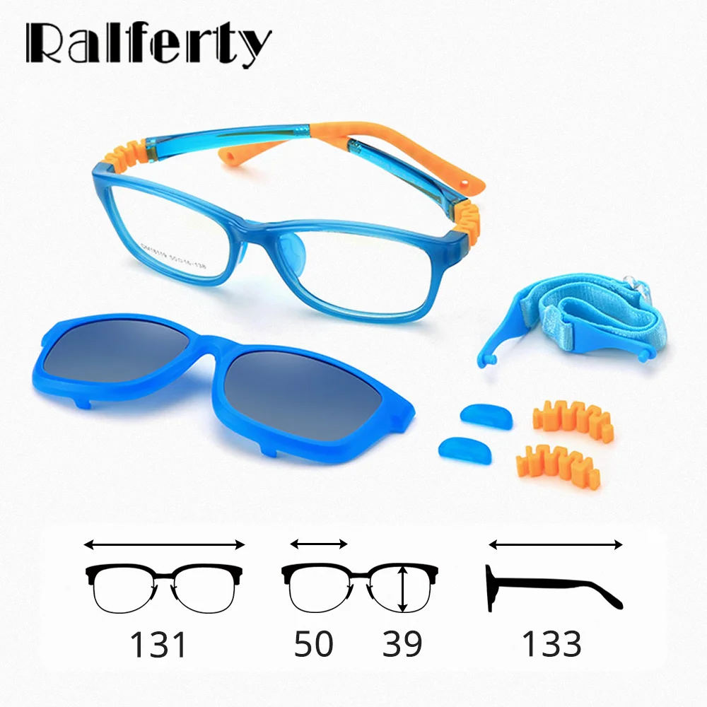 Ralferty In Kids Sunglasses Polarized Clips On Glasses Child