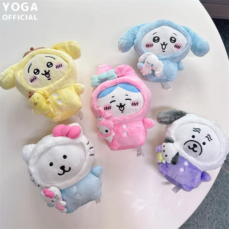 

Miniso мультфильм анимация Chiikawas Hachiwares Usagis 20 см плюшевая кукла Pp хлопок заполненная кавайная Плюшевая Кукла детская подушка подарок