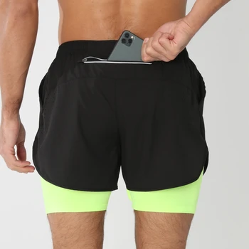 Men's 2-in-1 Quick Dry Gym Running Shorts 1