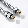 1pcs 1.5M Stainless Steel Hose Extension Tube Bathroom Shower Tube Extension Tube Water Pipe Draw Tube Bathroom Accessories 2