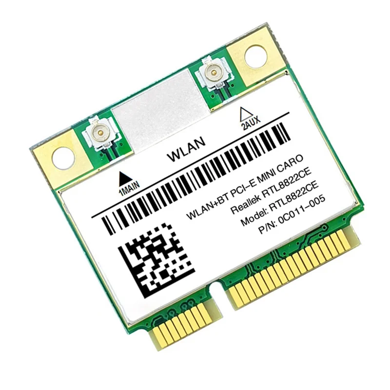 Mini Placa de Rede Wifi 1200mbps 2.4g 5ghz 802.11ac Pcie Bluetooth 5.0 Suporte Portátil pc Windows 10 11 Rtl8822ce - Imagem 6