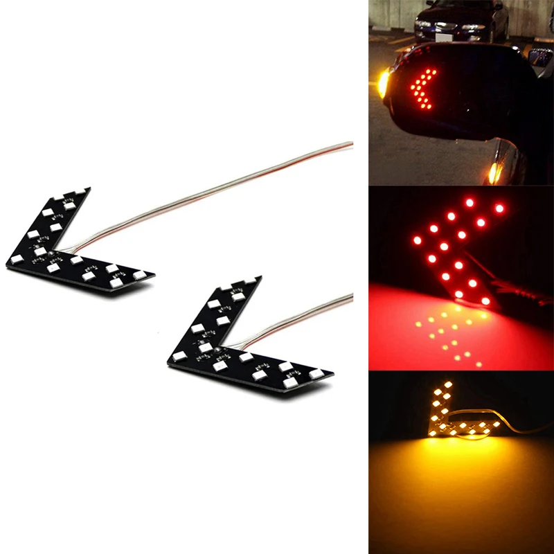 

Зеркало заднего вида с индикатором поворота, 14 SMD, 2 шт.