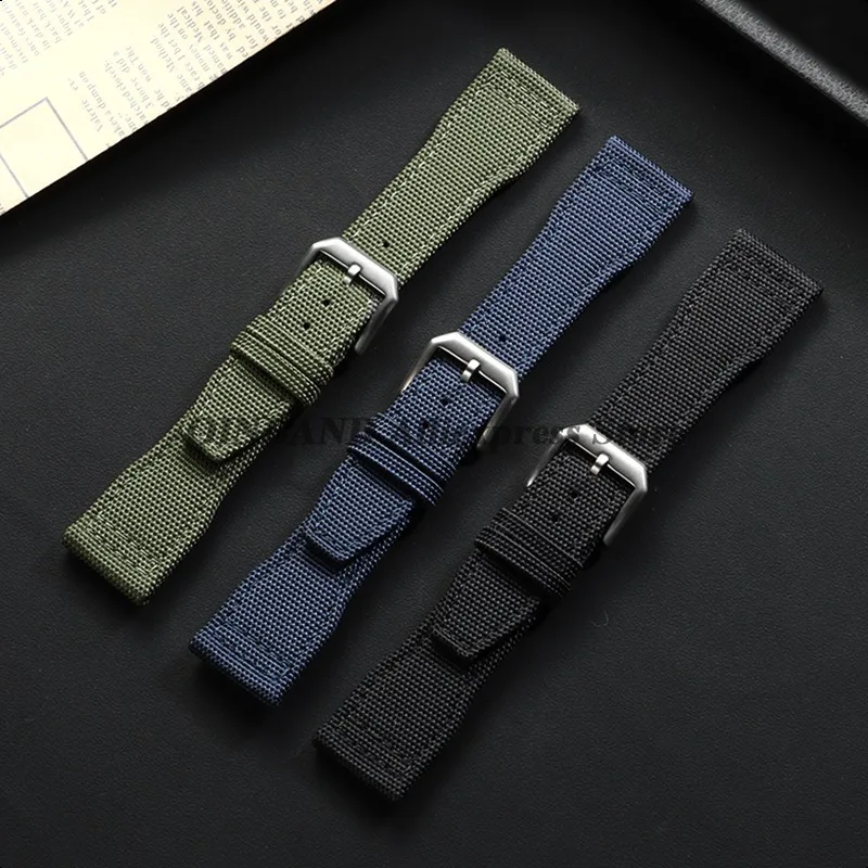 Nylon Canvas Waterproof Sport Watch Strap - Universal Wrist Belt Bracelet