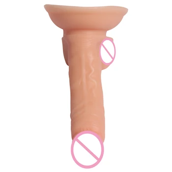 Small Realistic Dildo with Suction Cup Non Vibration Women Dildo G-spot Anal Sex Toy Flexible Penis Lesbian Long Soft Butt Plug 4