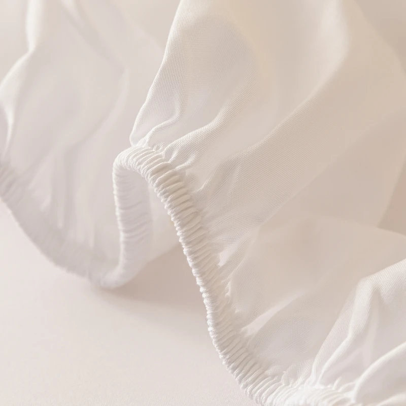 Bed Fitted Sheet Elastic Sheets Single Twin Full Queen King Single Double King Super King Size Soft