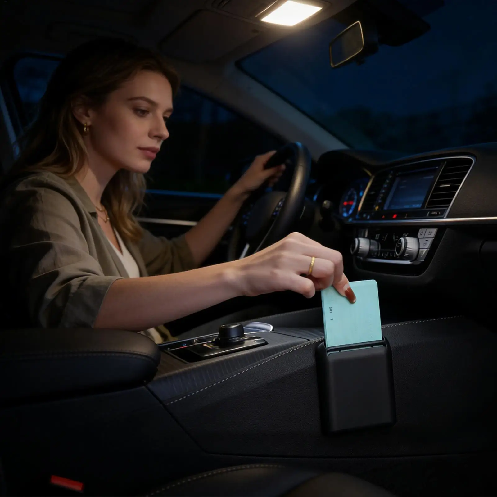 Organizer Multifunzione per Auto, Portaoggetti Universale per Sedile, Porta Carte e Biglietti, Accessori Interni per Auto - Image 3