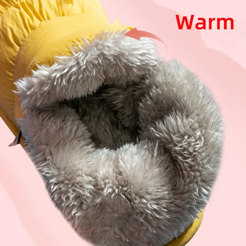 Rimocy 2025 Winter Warm Home Slippers Women Plush Waterproof Cotton Foot Slipper Female Indoor Outdoor Flat Couple Shoes Woman 5