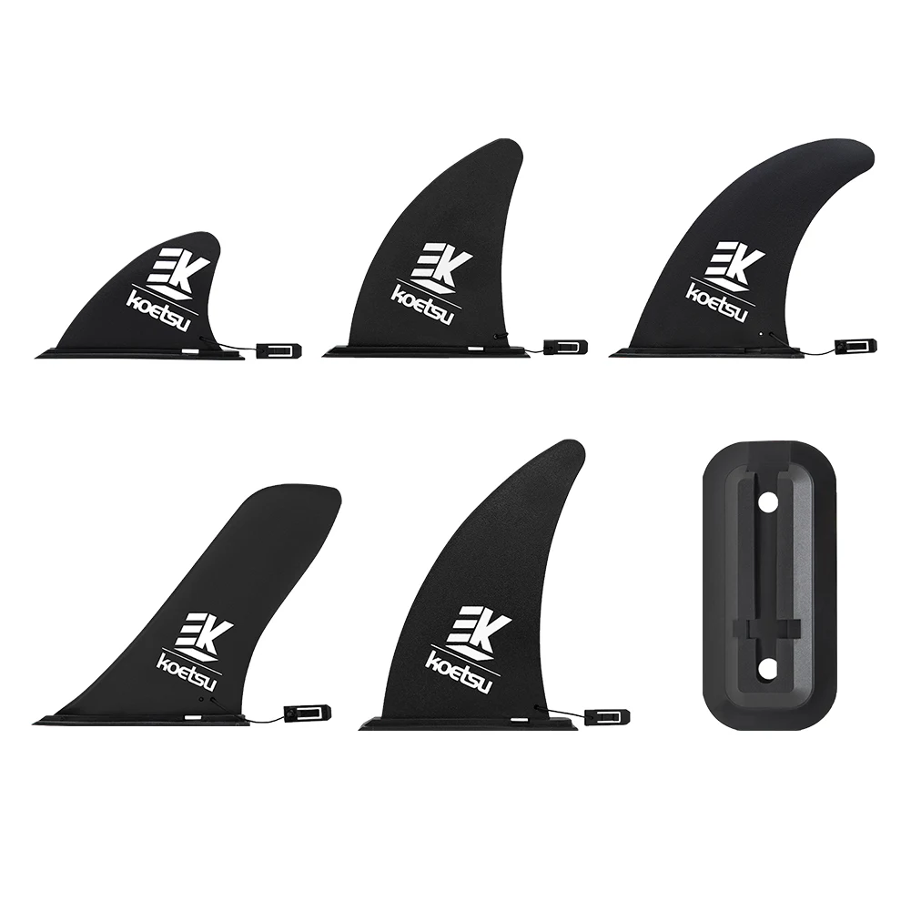 Pinna per Tavola da Surf 4.5/8/9/9.5/10 Pollici, Accessori SUP, Pinna Scorrevole per Stand Up Paddle Board, Pinna Staccabile per Surf e Onde, Stabilizzatore