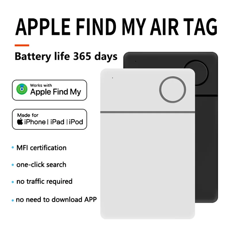 Global Bluetooth Locator Ultra-thin Card Anti Loss Device Itag Pet Tracking Tool Suitable for Apple Search Remote Location