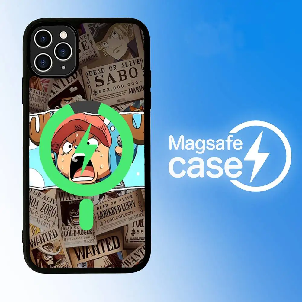 Anime O-One Pieces Phone Case with Magsafe Magnetic Shell