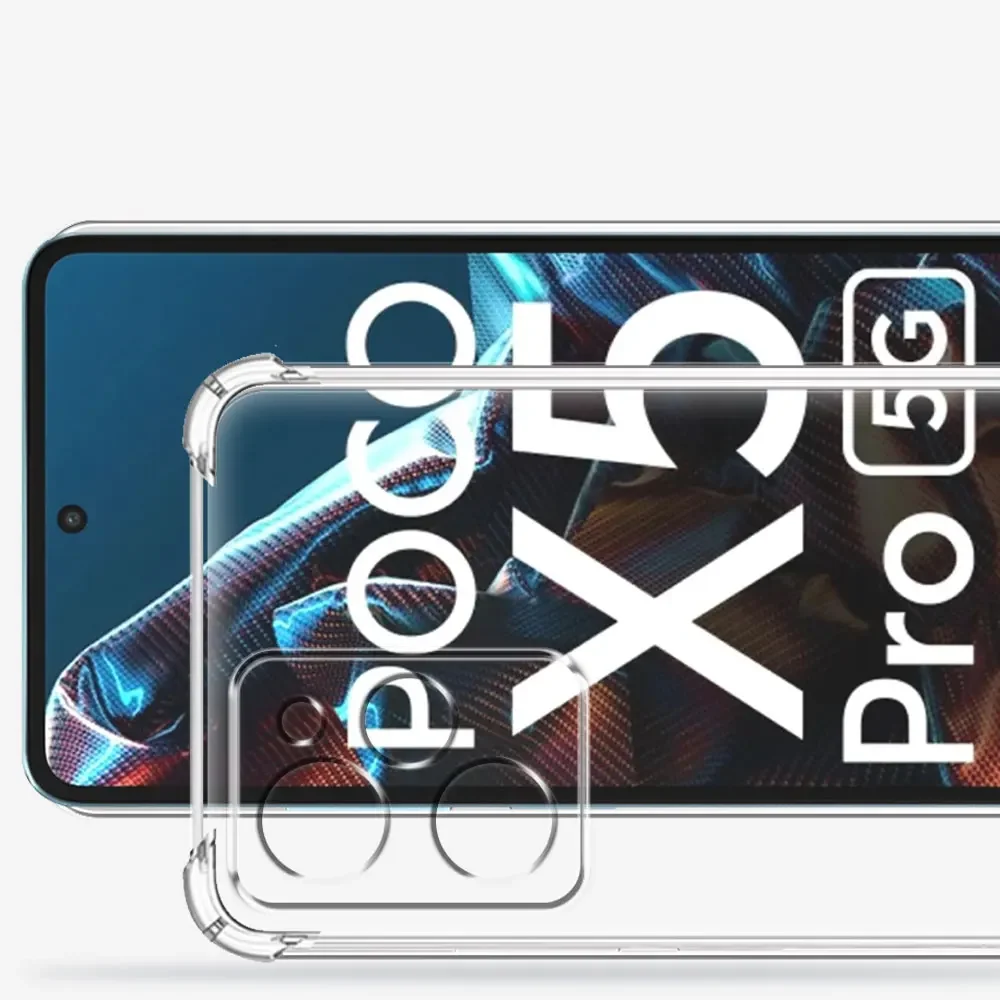 Coque Silicone Transparente Angles Renforces + 2 Verres Trempes Pour Samsung Galaxy A54 5g Little Boutik