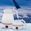 saengQ Travel Household Folding Kettle Silicone304 Stainless Steel Portable Kettle Compression Foldable Leakproof 600ml 4