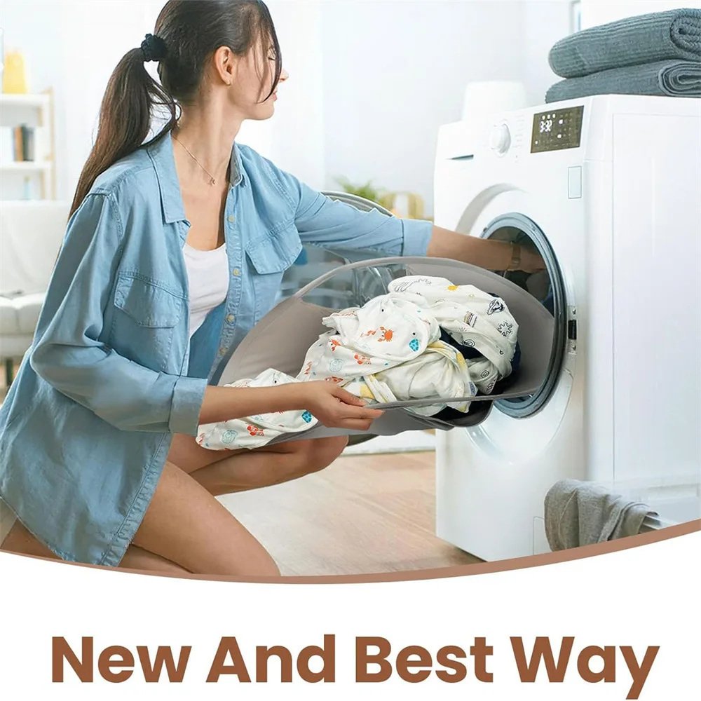 2025 new Portable Foldable Dirty Clothes Basket Storage Basket Laundry Hamper Basket Pop up Laundry Storage Basket 2