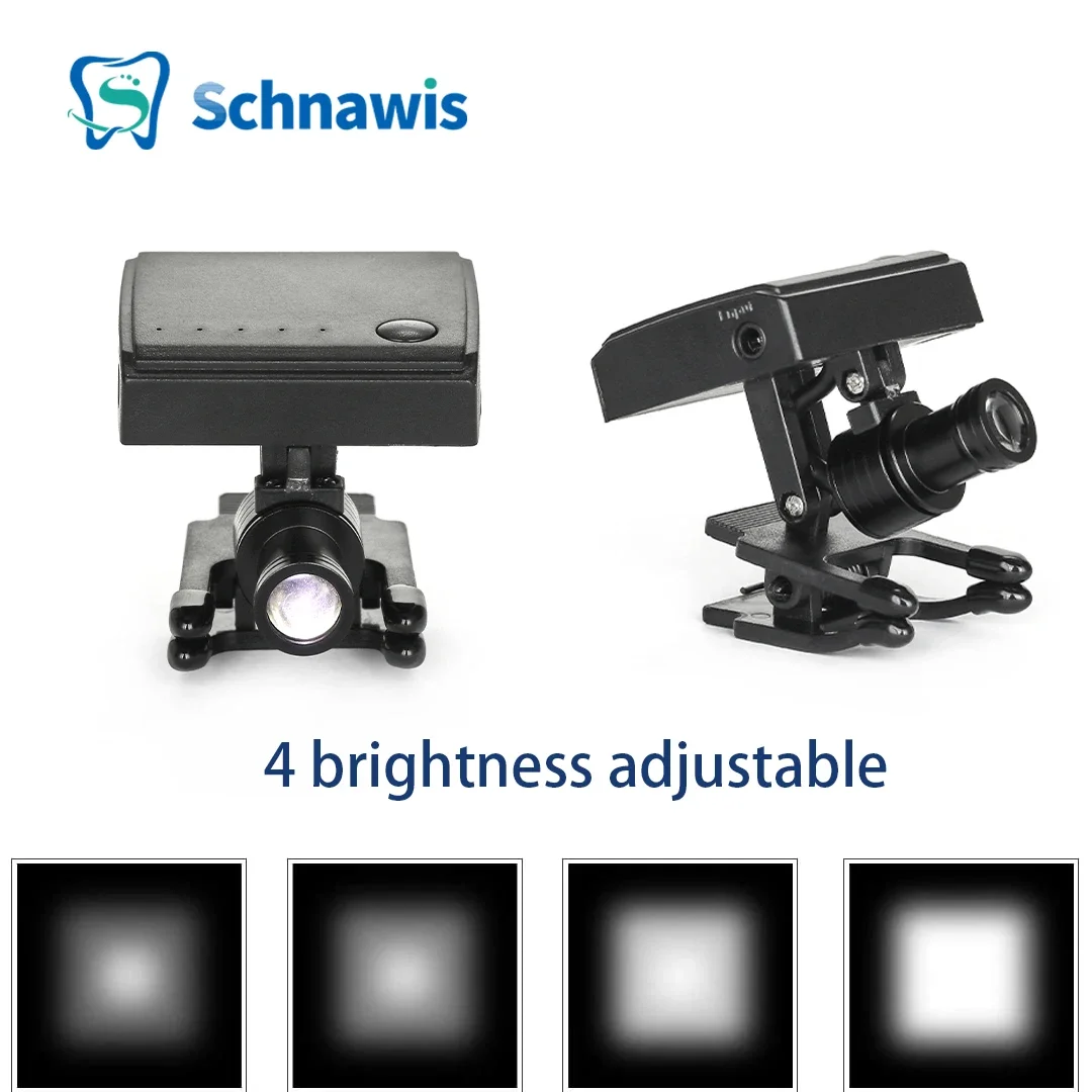 

Mini Wireless 5W Dental Headlight Dentistry Headlamp Portable for Dental Loupes Lab Medical Magnifier Magnification Binocular