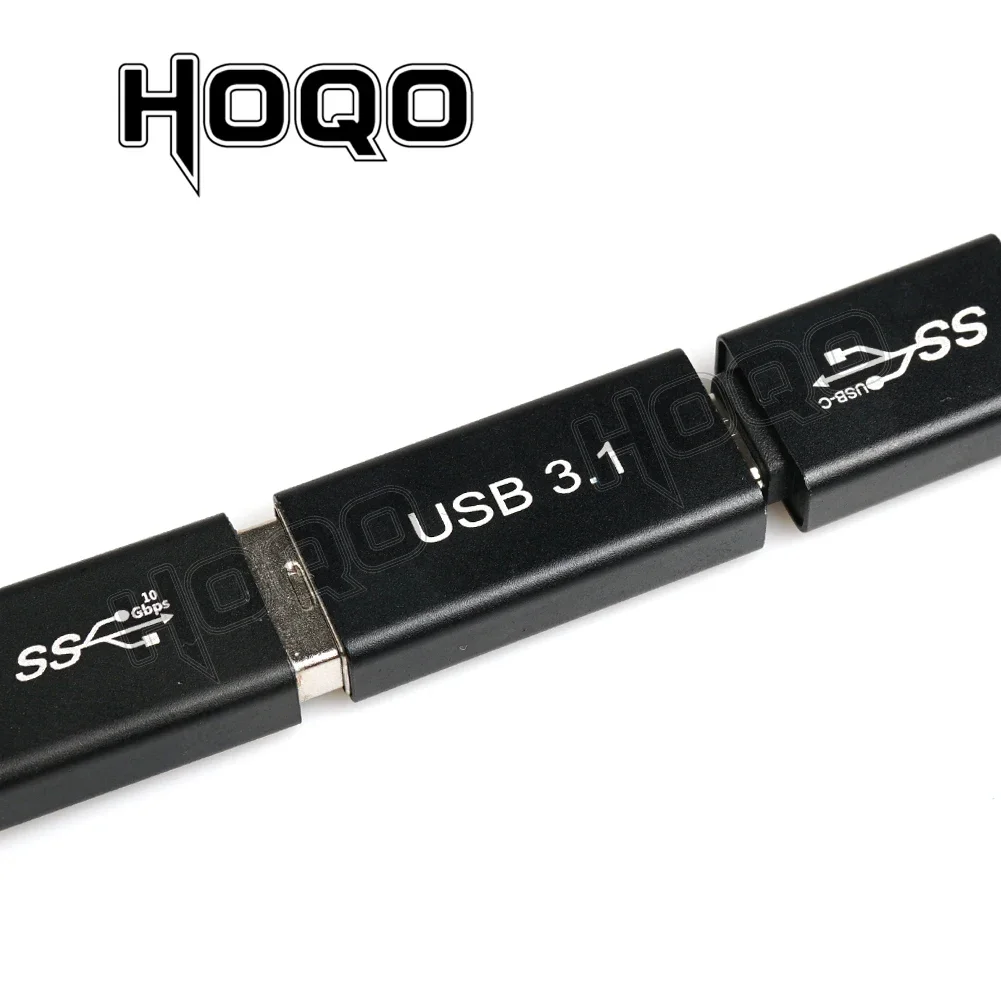 USB Adapter 90 Degree USB 3.1 Type C Female to USB A Female B Male