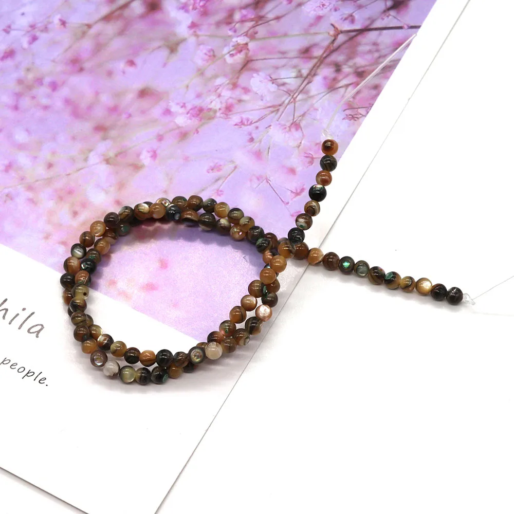 

Exquisite Natural Abalone Shell Irregular Round Beads 5mm Colorful Charm Jewelry Fashion DIY Necklace Earring Bracelet Accessory