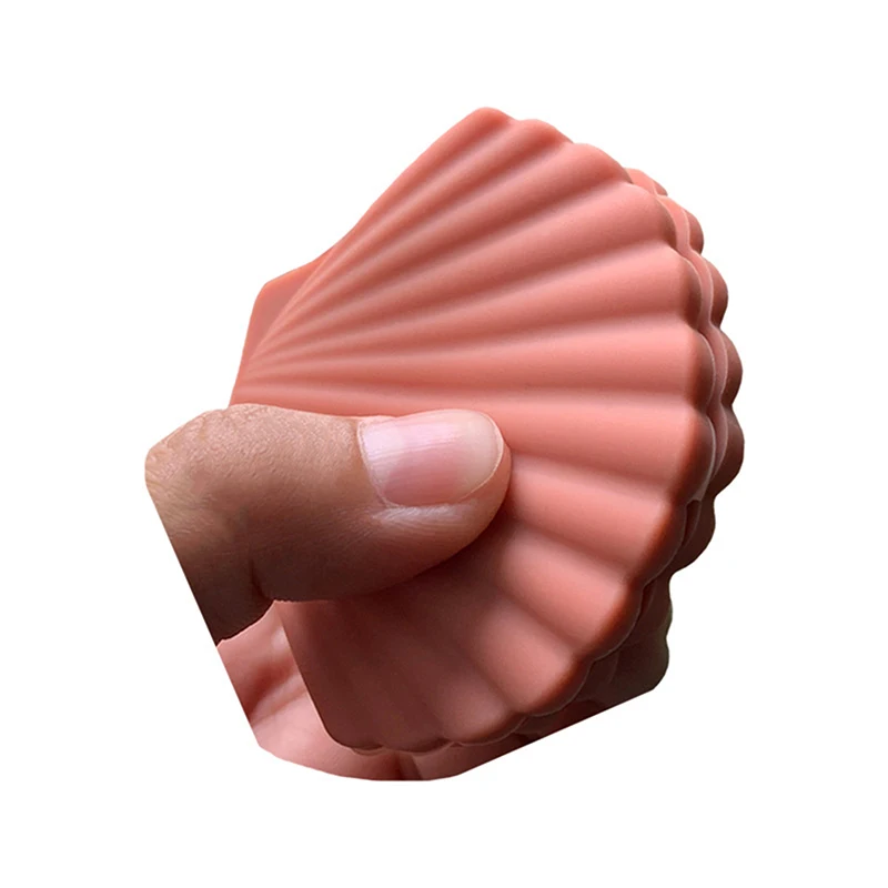 2Pcs Silicone Anti-scald Gloves Shell Shape Heat Resistant Non-Slip Grip Microwave Oven Pot Handle Mitt Lid Holder Kitchen Tool silicone oven mitts kitchen gloves silicone oven gloves
